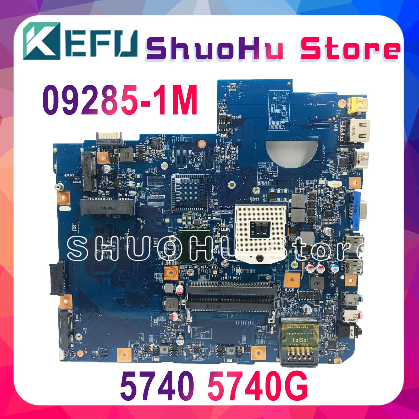 Материнская плата KEFU 5740G для Acer aspire 5740 материнская 48 4gd01.01m 09285-1M HM55 DDR3 100%
