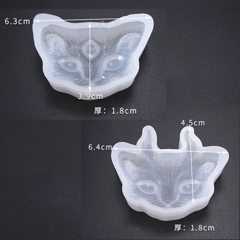 Description Picture 4 of itemNUBECOM Cats Pattern DIY Crystal Epoxy Mold Handcraft Soap Cat Model Making Tool Silicone Ornament Jewelry Pendant Decor Mould