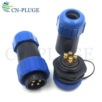 

SP2110/P SP2111/S 4 pin LED Power Aviation Welding Free Connector,Electrical Docking Waterproof Connector, Plug&Socket IP68