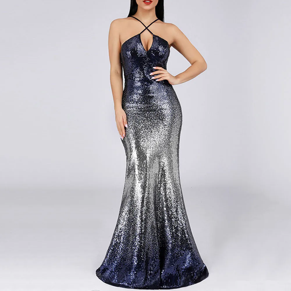 Elegant Evening Dress Gradient Colorful Dark Blue Mermaid Spaghetti Straps Wemen Wedding Party Formal Evening Dresses
Elegant Evening Dress Gradient Colorful Dark Blue Mermaid Spaghetti Straps Wemen Wedding Party Formal Evening Dresses