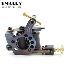 EMALLA Coil Tattoo Machine Guns For Shading 10 Warps Iron Handmade Tattoo Machine Gun Standard Tattoo Needles Tattoo Supplies
EMALLA Coil Tattoo Machine Guns For Shading 10 Warps Iron Handmade Tattoo Machine Gun Standard Tattoo Needles Tattoo Supplies
