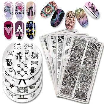 BORN PRETTY Flower Animal Nail Stamping Plates Striped Line Pattern Stainless Steel DIY Image Print Nail Art Stamp Template 
BORN PRETTY Flower Animal Nail Stamping Plates Striped Line Pattern Stainless Steel DIY Image Print Nail Art Stamp Template