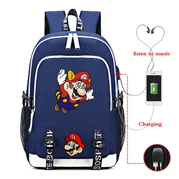 High Quality Super Mario USB Charge Backpack Hot Sale Fashion Practicality Rucksack Men Women Boys Girls School Backpack
High Quality Super Mario USB Charge Backpack Hot Sale Fashion Practicality Rucksack Men Women Boys Girls School Backpack