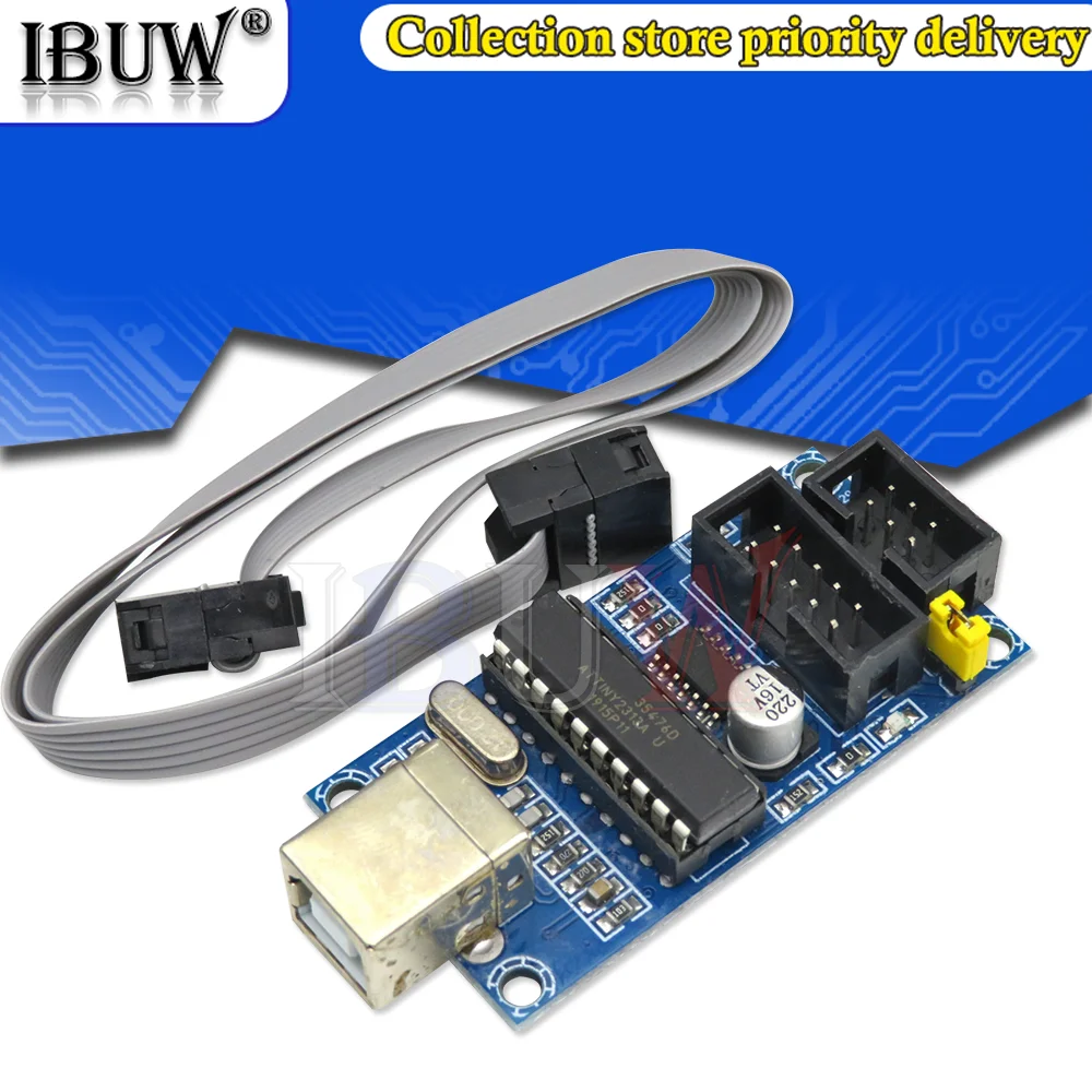 Кабель для программирования USBTiny USBtinyISP AVR ISP программатор загрузчик Meag2560 uno R3 6pin |