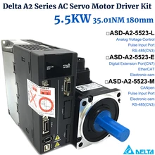 Delta 5.5KW A2 Series AC Servo Motor Driver Kit 180mm 40A 35.01Nm ECMA-F11855R3,ASD-A2-5523-L,ASD-A2-5523-E,ASD-A2-5523-M 220V
Delta 5.5KW A2 Series AC Servo Motor Driver Kit 180mm 40A 35.01Nm ECMA-F11855R3,ASD-A2-5523-L,ASD-A2-5523-E,ASD-A2-5523-M 220V
