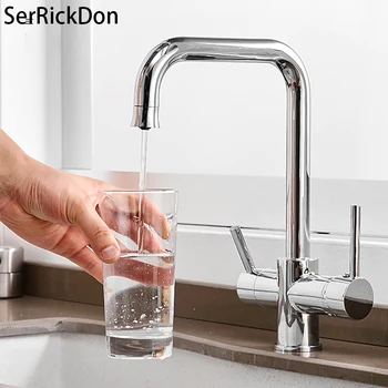 Kitchen Water Filter Faucet Kitchen faucets Dual Spout Filter faucet Mixer 360 Degree Rotation Water Purification Feature Taps
Kitchen Water Filter Faucet Kitchen faucets Dual Spout Filter faucet Mixer 360 Degree Rotation Water Purification Feature Taps