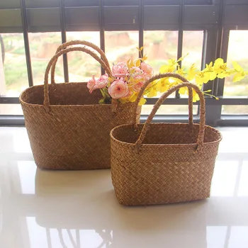 flower basket Seaweed woven basket flower straw storage basket garden succulent handbag handbag flower basket crafts WY5
flower basket Seaweed woven basket flower straw storage basket garden succulent handbag handbag flower basket crafts WY5