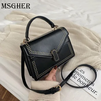 Elegant Female Rivet Tote bag 2020 Fashion New High quality PU Leather Women's Designer Handbag Lock Shoulder Messenger Bag
Elegant Female Rivet Tote bag 2020 Fashion New High quality PU Leather Women's Designer Handbag Lock Shoulder Messenger Bag