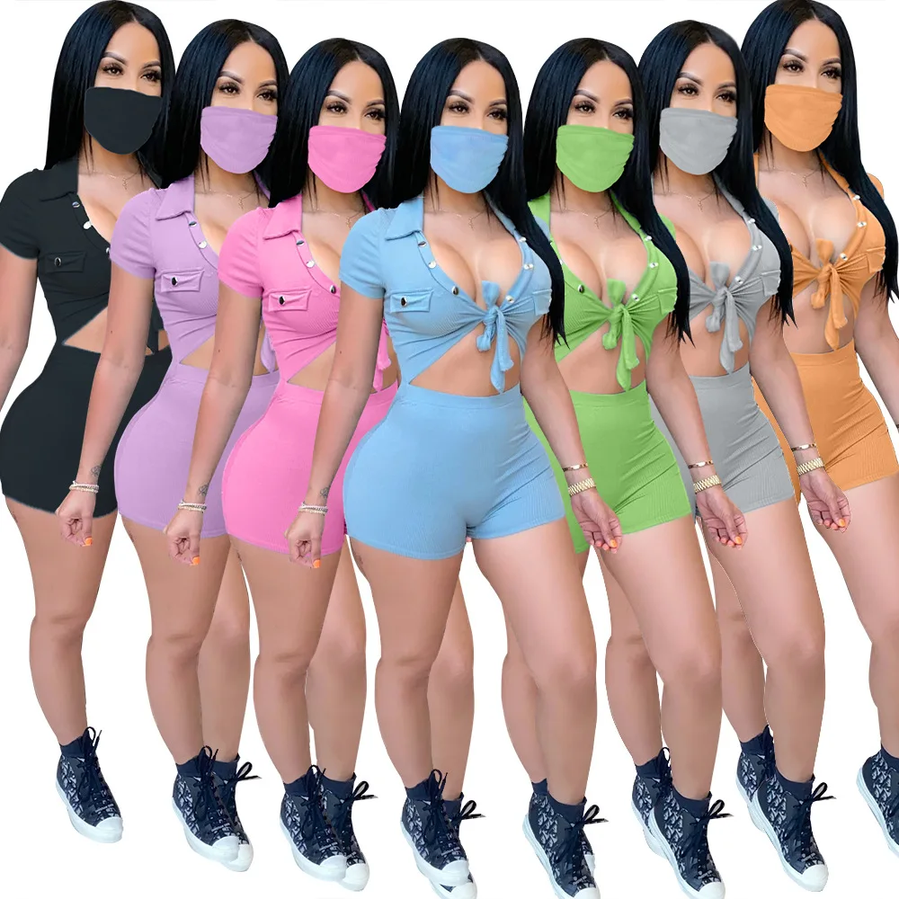 Casual Women Playsuit with MASK Solid Cut Out Waist Tie Up Crop Sport Playsuit Beach Fashion Bodycon One Piece Overall Bodysuit
Casual Women Playsuit with MASK Solid Cut Out Waist Tie Up Crop Sport Playsuit Beach Fashion Bodycon One Piece Overall Bodysuit