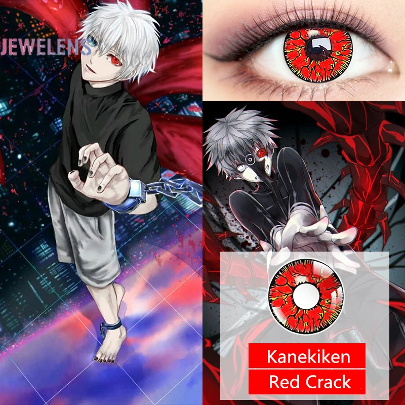Jewelens Colored Contact Lenses Color Lens for Eyes Colourd Halloween Kanekiken Cosplay Con Tokyo Ghoul Series
Jewelens Colored Contact Lenses Color Lens for Eyes Colourd Halloween Kanekiken Cosplay Con Tokyo Ghoul Series