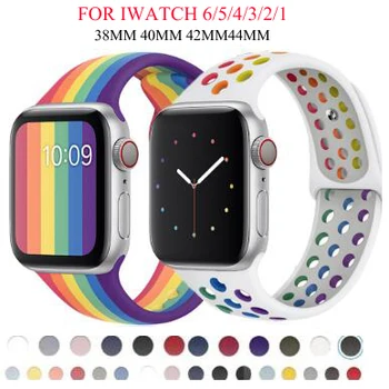 Rubber Sport Band for Apple Watch band 42MM 40MM 38MM 44MM Belt Watch Strap for Apple Watch Series 5 6 SE 4 3 Iwatch Accessories
Rubber Sport Band for Apple Watch band 42MM 40MM 38MM 44MM Belt Watch Strap for Apple Watch Series 5 6 SE 4 3 Iwatch Accessories