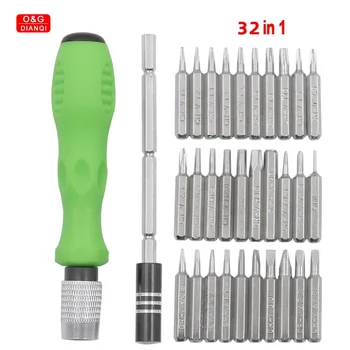 32 in1 Screwdriver Set Multipurpose Bits Hand Tool Set for Laptop Glass Watch Mibile Precision Reparing Domestic Hand Tool Set