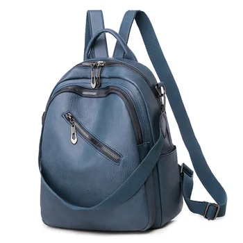 New Style Dual Purpose Western Style College Student School Bag Retro Fashion and Personality Soft Leather Backpack
New Style Dual Purpose Western Style College Student School Bag Retro Fashion and Personality Soft Leather Backpack