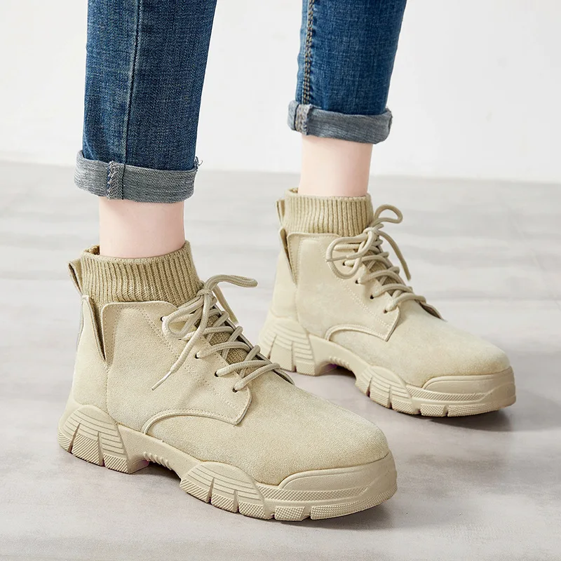 Autumn & Winter Korean-style Women's Boots Hight-top Women's Martin Boots Women's 2019 Worker Boot WOMEN'S Socks Boots Women's 
Autumn & Winter Korean-style Women's Boots Hight-top Women's Martin Boots Women's 2019 Worker Boot WOMEN'S Socks Boots Women's