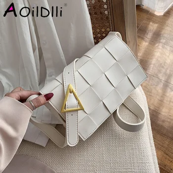 Weave PU Leather Crossbody Bags For Women 2020 Solid Color Shoulder Bag Female Handbags and Purses Lady Travel Bag
Weave PU Leather Crossbody Bags For Women 2020 Solid Color Shoulder Bag Female Handbags and Purses Lady Travel Bag