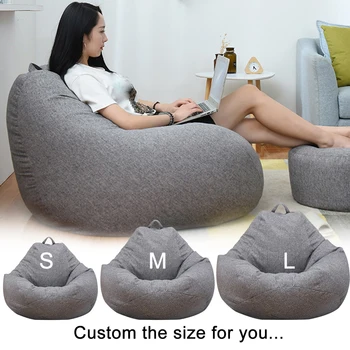 Lazy Bean Bag Chair Cover Without Filler Kid couch sofa Camping Party Pouf Bed Gaming Puff Ottoman Bedroom Tatami Floor Seat
Lazy Bean Bag Chair Cover Without Filler Kid couch sofa Camping Party Pouf Bed Gaming Puff Ottoman Bedroom Tatami Floor Seat