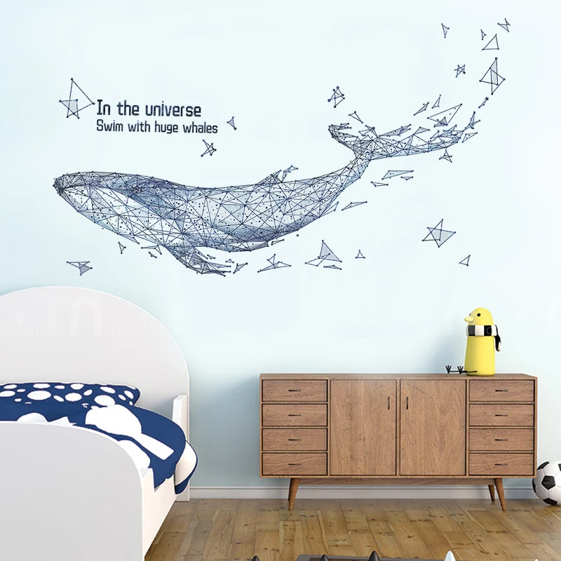 Creative ins abstract whale sticker self-adhesive living room personality background wall bedroom wall decoration wallpaper
Creative ins abstract whale sticker self-adhesive living room personality background wall bedroom wall decoration wallpaper