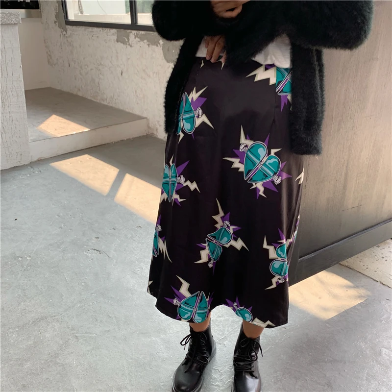 Autumn and winter High Waist a line Skirts womens 2019 Casual cartoon print elastic waist long Skirts womens (B8685)
Autumn and winter High Waist a line Skirts womens 2019 Casual cartoon print elastic waist long Skirts womens (B8685)