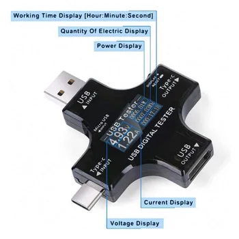 USB Tester Meter Bluetooth Type-C PD Digital Voltmeter Ammeter Detector Power Bank Charger Indicator Color TFT Screen
USB Tester Meter Bluetooth Type-C PD Digital Voltmeter Ammeter Detector Power Bank Charger Indicator Color TFT Screen