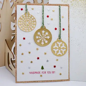 QITAI Christmas Ball Cutting Dies For Scrapbooking Metal Stencil Cutting Dies Scrapbook Embossing Dies Cut For Card Making MD203
QITAI Christmas Ball Cutting Dies For Scrapbooking Metal Stencil Cutting Dies Scrapbook Embossing Dies Cut For Card Making MD203