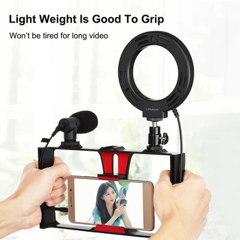 4in1 Vlogging Live Broadcast Smartphone Video Rig 4.6In Ring LED Selfie Kit Photography Accessories
4in1 Vlogging Live Broadcast Smartphone Video Rig 4.6In Ring LED Selfie Kit Photography Accessories