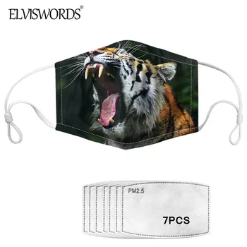 ELVISWORDS Beast Lion Tiger Face Print Mouth Mask WIth 7 pcs PM 2.5 Mask Filter Reusable Anti-dust for Kids Adults Masks Masque
ELVISWORDS Beast Lion Tiger Face Print Mouth Mask WIth 7 pcs PM 2.5 Mask Filter Reusable Anti-dust for Kids Adults Masks Masque