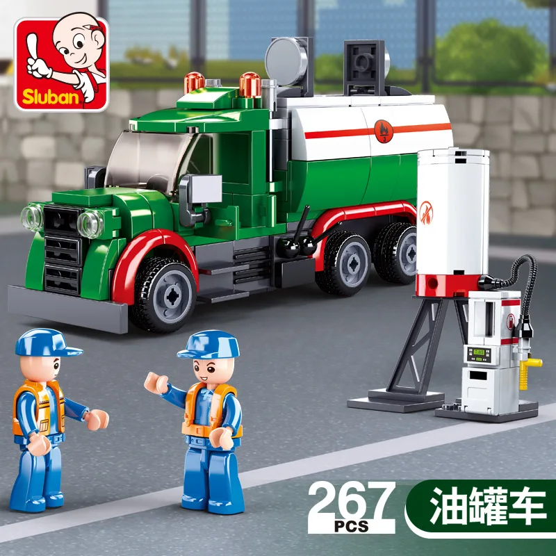 Сборная модель грузовика-цистерны SLuban 267 0878 шт. | Игрушки и хобби