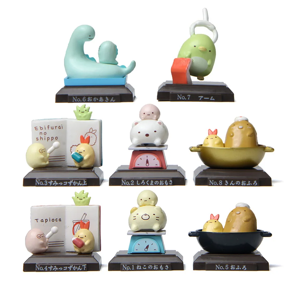 8 Pcs/set Cartoon Japan Anime Sumikko Gurashi Study Series PVC Model Doll Bear Cat Action Figure Toys Fans Collection Gifts 
8 Pcs/set Cartoon Japan Anime Sumikko Gurashi Study Series PVC Model Doll Bear Cat Action Figure Toys Fans Collection Gifts