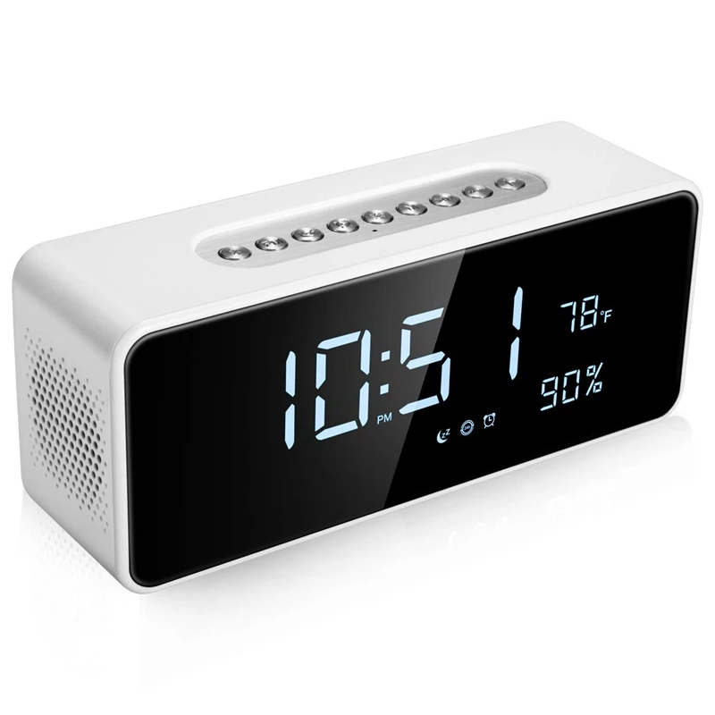 Fm Radio Alarm Clock With 8 inch Dimmable Large Led, Usb Charger Port, Rechargeable Battery Backup, Sleep Timer, Adjustable Volu
Fm Radio Alarm Clock With 8 inch Dimmable Large Led, Usb Charger Port, Rechargeable Battery Backup, Sleep Timer, Adjustable Volu