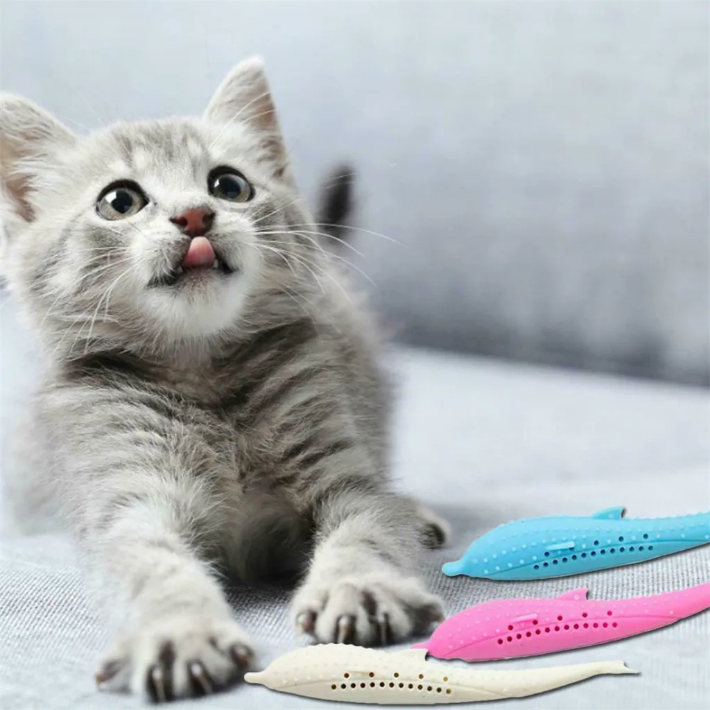 Soft Silicone Mint Fish Cat Toy Catnip Pet Toy Clean Teeth Toothbrush Chew Cats Toys Fish cat toy catnip pet@D
Soft Silicone Mint Fish Cat Toy Catnip Pet Toy Clean Teeth Toothbrush Chew Cats Toys Fish cat toy catnip pet@D