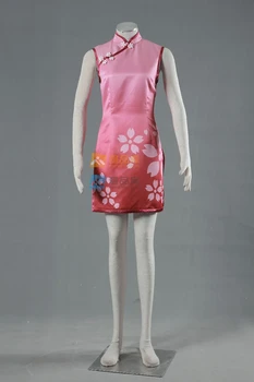 Chinese Cheongsam Women's Clothing Japanese Anime The Last Naruto the Movie Sakura Haruno The Fouth Generations Cosplay Costume
