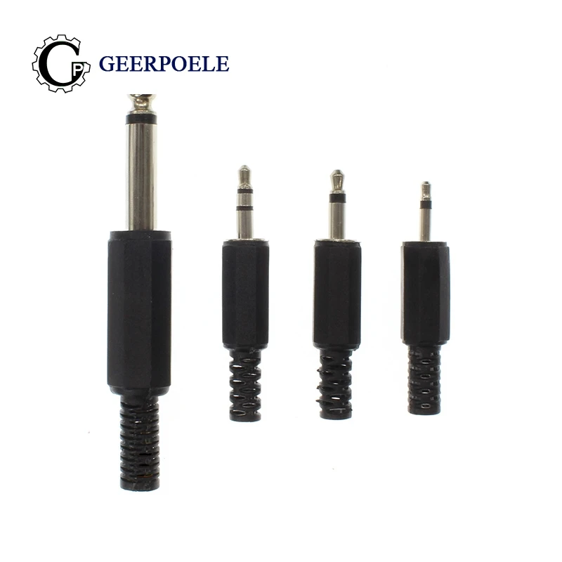 3.5mm Jack Male Plug Connectors Wire Connector DIY Conector Electrico Enchufes Interface De Audio Conector
3.5mm Jack Male Plug Connectors Wire Connector DIY Conector Electrico Enchufes Interface De Audio Conector