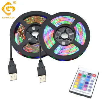 5050SMD USB LED Strip Lights RGB 1M 2M 3M Flexible Ribbon 5V RF Remote Control Led Light for Backlight Desktop TV
5050SMD USB LED Strip Lights RGB 1M 2M 3M Flexible Ribbon 5V RF Remote Control Led Light for Backlight Desktop TV