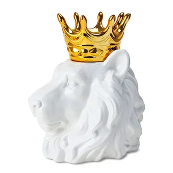 Ceramic Animal Fox/Lion King with Golden Crown Statue Animal Figurine Home Garden Furniture Desktop Centerpiece Decor
Ceramic Animal Fox/Lion King with Golden Crown Statue Animal Figurine Home Garden Furniture Desktop Centerpiece Decor