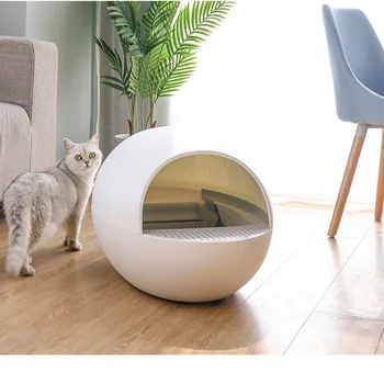 Automatic Cat Sandbox Smart Gravity Sensor Pet Litter Box Deodorant Splash Proof Intelligent Self Cleaning Closed litter Tray 
Automatic Cat Sandbox Smart Gravity Sensor Pet Litter Box Deodorant Splash Proof Intelligent Self Cleaning Closed litter Tray