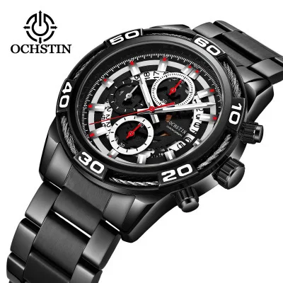 Augustus Deng ochstin Genuine Product Six-pin Stopwatch Sports MEN'S Quartz Watch Waterproof Night Light Fine Steel Belt MEN'S W
Augustus Deng ochstin Genuine Product Six-pin Stopwatch Sports MEN'S Quartz Watch Waterproof Night Light Fine Steel Belt MEN'S W