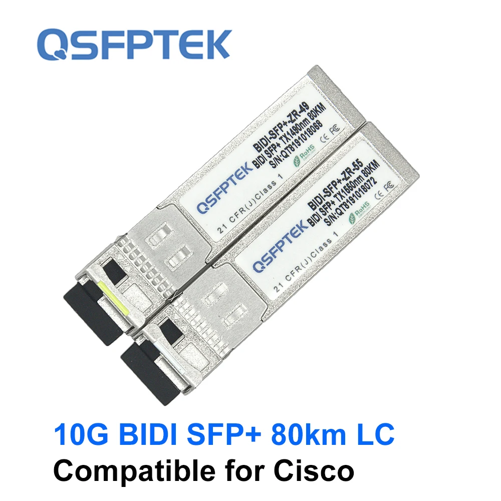 1pair- 10G BIDI SFP+ 80km LC DDM 1490nm/1550nm Transceiver Module Compatible for Cisco
1pair- 10G BIDI SFP+ 80km LC DDM 1490nm/1550nm Transceiver Module Compatible for Cisco