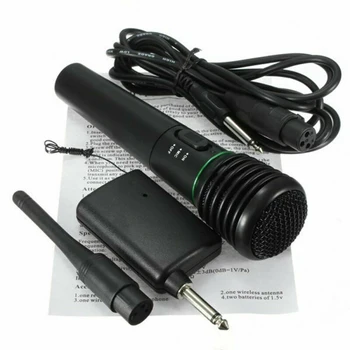 Professional Wireless/Wired Handheld Microphone System Universal Undirectional Handheld Microphone Mic Receiver System Sing 
Professional Wireless/Wired Handheld Microphone System Universal Undirectional Handheld Microphone Mic Receiver System Sing