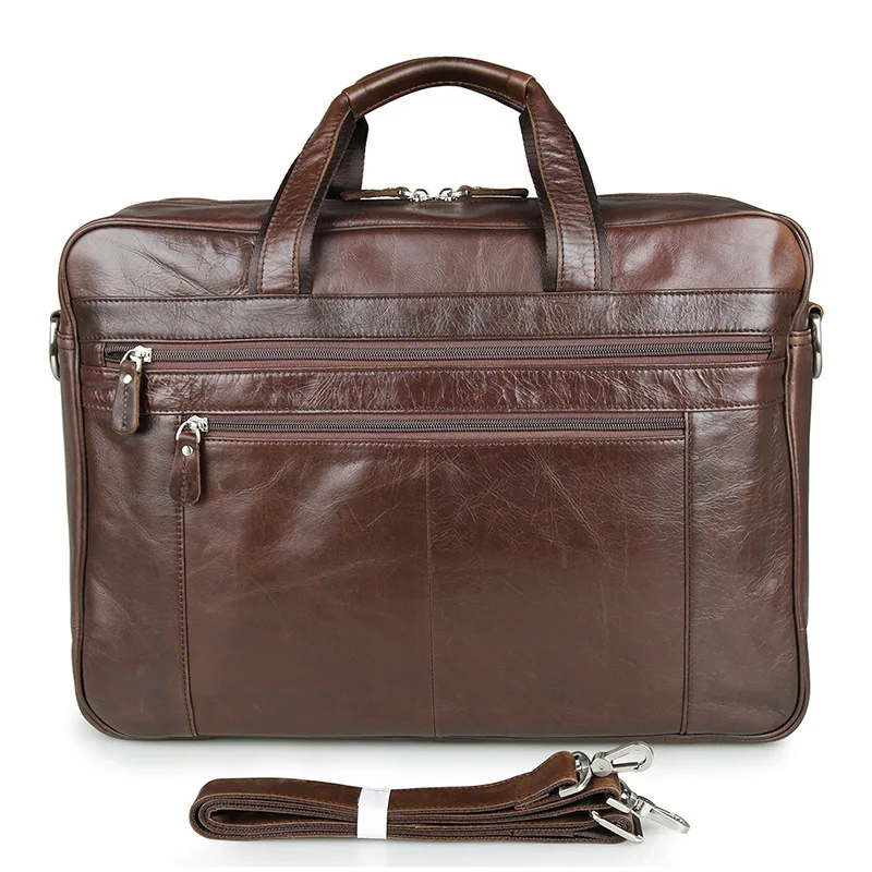 

Роскошная Высококачественная сумка из натуральной кожи, мужской портфель, сумки-мессенджеры, Вместительная деловая мужская сумка для ноутбука 17 дюймов, дорожная сумка