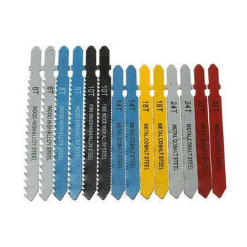 14Pcs Assorted T-Shank Jigsaw Blade Set Metal Steel Jigsaw Blade Set Fitting for Plastic Woodworking Tools
14Pcs Assorted T-Shank Jigsaw Blade Set Metal Steel Jigsaw Blade Set Fitting for Plastic Woodworking Tools