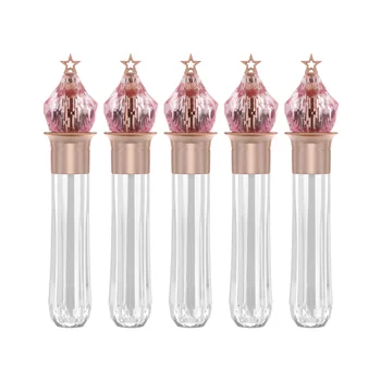 New Creative Lip Gloss Tubes Gold Star Transparent Bottle Body Plastic Lipstick Tubes Empty Cosmetic Packing Container 3.5ml
New Creative Lip Gloss Tubes Gold Star Transparent Bottle Body Plastic Lipstick Tubes Empty Cosmetic Packing Container 3.5ml