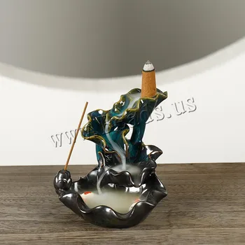 Backflow Incense Burner Ceramic Lotus Smoke Waterfall Incense Holder Creative Home Decor Mountain Handicraft Incense Censer
Backflow Incense Burner Ceramic Lotus Smoke Waterfall Incense Holder Creative Home Decor Mountain Handicraft Incense Censer