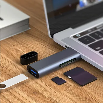 3 in 1 Type-c Multi-Card Reader Mini Portable Aluminum USB Card Reader SD / TF Support Type-C OTG#35
3 in 1 Type-c Multi-Card Reader Mini Portable Aluminum USB Card Reader SD / TF Support Type-C OTG#35