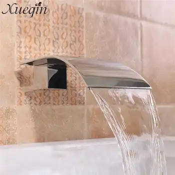 Solid Brass Bathtub Waterfall Square Basin Sink Faucet Wall Mounted Bathroom G1/2'' Silver Basin Faucet Tub Shower Faucet
Solid Brass Bathtub Waterfall Square Basin Sink Faucet Wall Mounted Bathroom G1/2'' Silver Basin Faucet Tub Shower Faucet