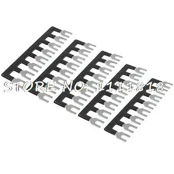5 Pcs 400V 10A 8 Postions Pre Insulated Terminal Barrier Strip Black
5 Pcs 400V 10A 8 Postions Pre Insulated Terminal Barrier Strip Black