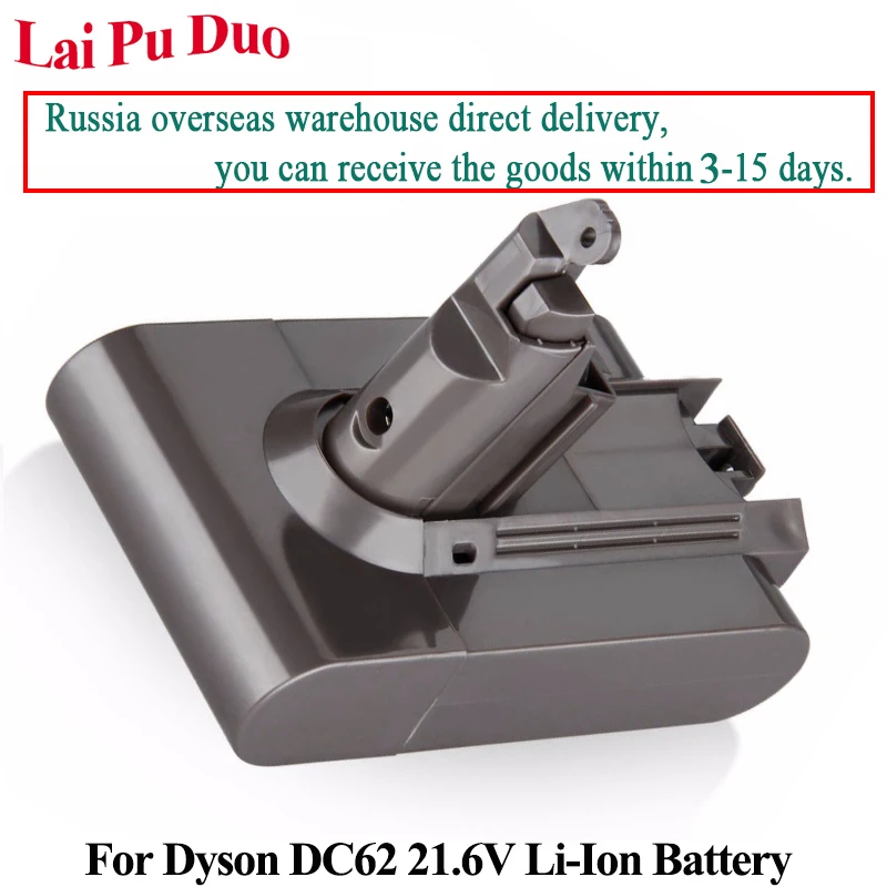 21.6V 3000mAh Li-ion Battery For Dyson V6 For DC62 DC61 DC58 DC59 DC74 SV03 SV04 SV07 SV09 965874-02 Vacuum Cleaner Battery
21.6V 3000mAh Li-ion Battery For Dyson V6 For DC62 DC61 DC58 DC59 DC74 SV03 SV04 SV07 SV09 965874-02 Vacuum Cleaner Battery