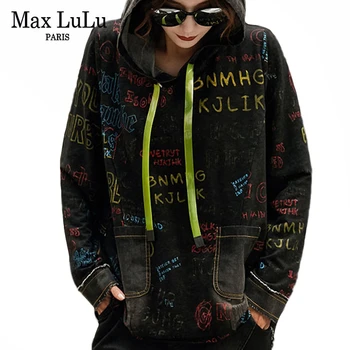 Max LuLu 2019 Korean Fashion Brand Ladies Punk Denim Clothes Womens Hooded Hoodies Autumn Vintage Printed Oversized Sweatshirts
Max LuLu 2019 Korean Fashion Brand Ladies Punk Denim Clothes Womens Hooded Hoodies Autumn Vintage Printed Oversized Sweatshirts