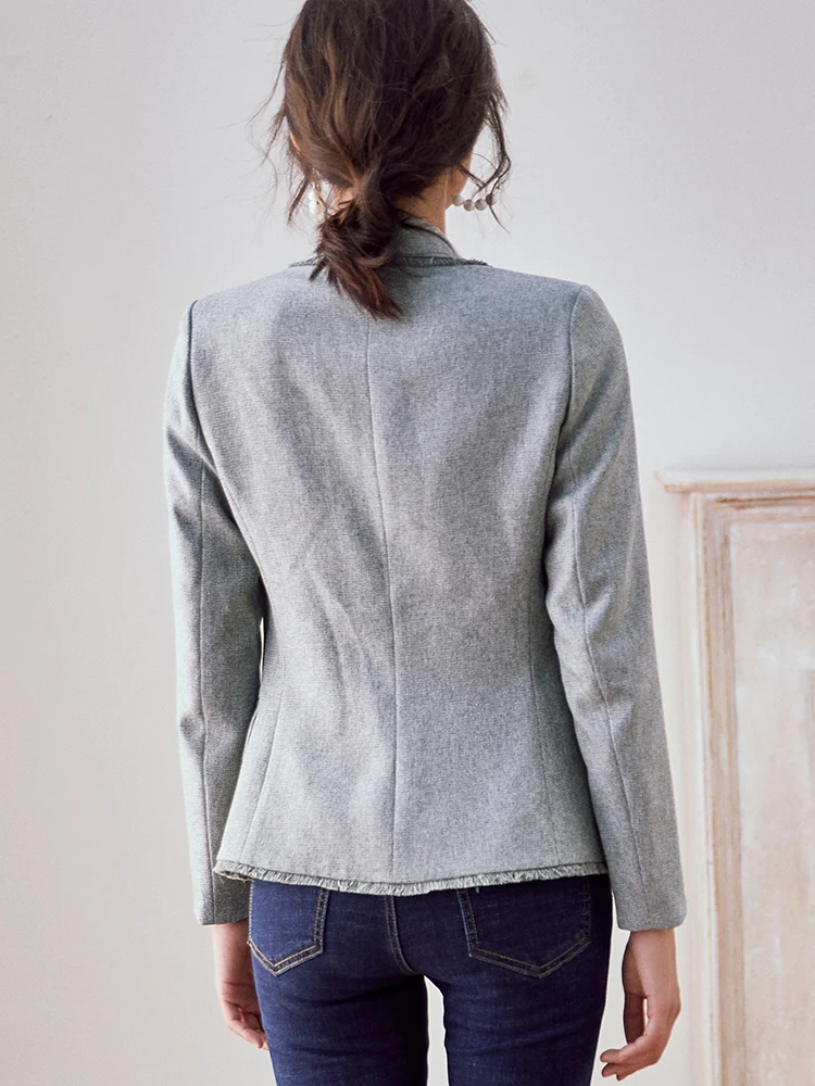 Commuter Suit Coat Women's Autumn Clothing New Temperament Pure Color Graceful Long Sleeve Suit Jacket
Commuter Suit Coat Women's Autumn Clothing New Temperament Pure Color Graceful Long Sleeve Suit Jacket