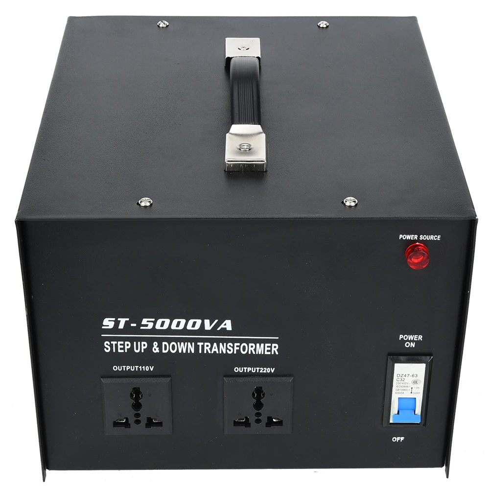 5000W Voltage Regulator Converter 110V to 220V Power Transformer Built-in Circuit Breaker Overload Protection ST-5000VA
5000W Voltage Regulator Converter 110V to 220V Power Transformer Built-in Circuit Breaker Overload Protection ST-5000VA