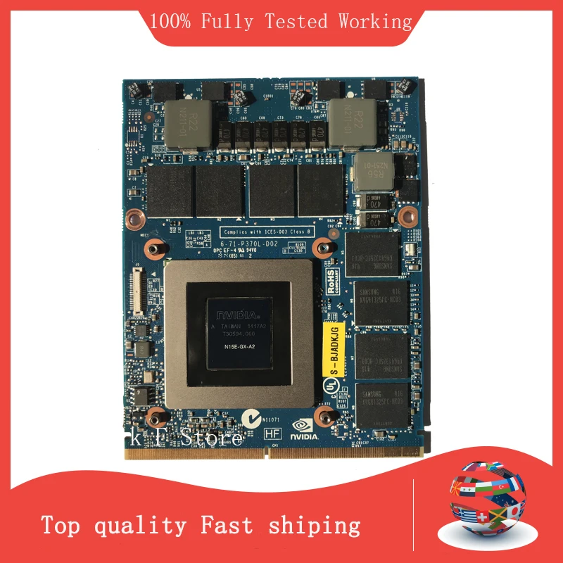 Новинка GTX880M GTX 880M 8 Гб N15E-GX-A2 графическая видеокарта для DELL Alienware M13X R1 R2 M15X M17X R3 R4 R5